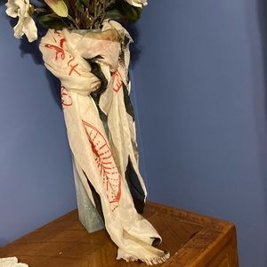 Large Travel-Themed Scarf